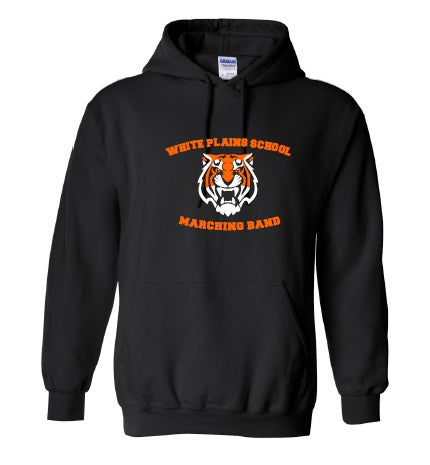 Marching Band Black Hooded Sweatshirt (plain on back)
